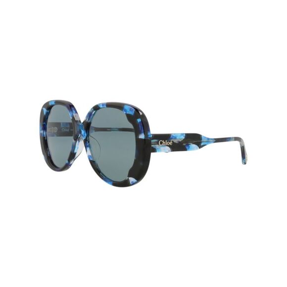Round-Frame Recycled Acetate Sunglasses main image 4